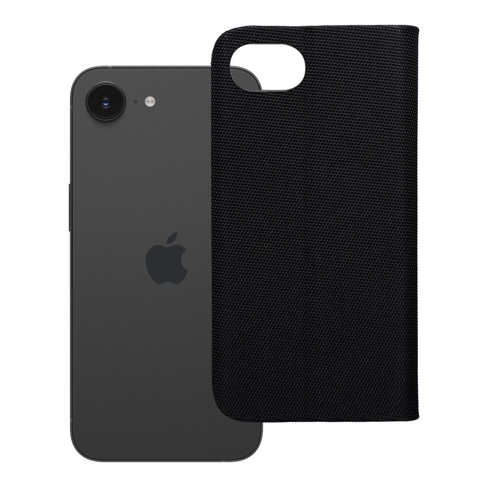 Läppäsuojakuori iPhone 16e (SE 4 2025):lle Sensitive Book musta