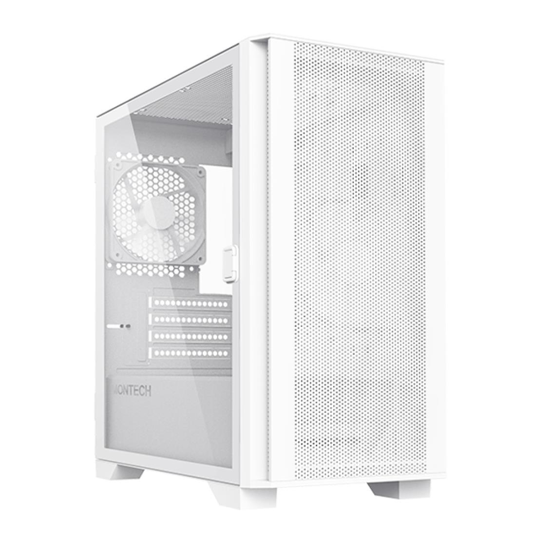 Tietokonekotelo Montech AIR 100 LITE, Midi Tower, MicroATX/MiniITX, valkoinen