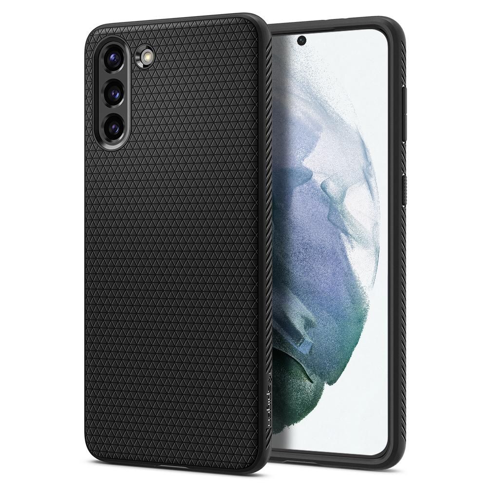 Spigen Liquid Air kotelo Samsung Galaxy S21 - Matta musta