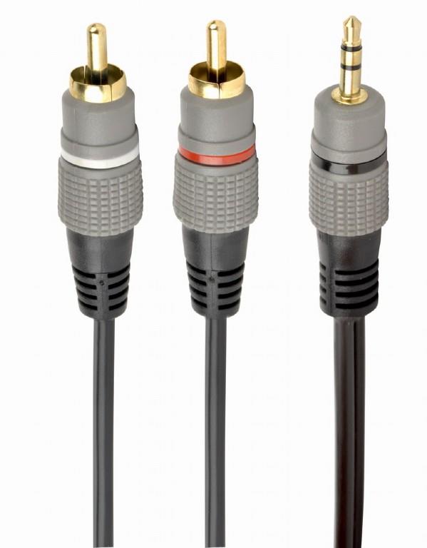 Audiokaapeli 3.5mm–2RCA 1.5M/kulta CCA-352-1.5M GEMBIRD