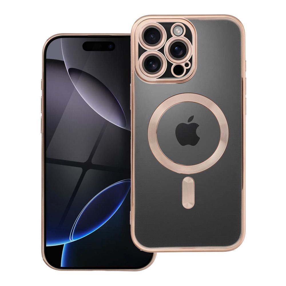 Suojakuori iPhone 16 PRO MAX:lle Electro Mag Cover yhteensopiva MagSafe-version kanssa ruskea