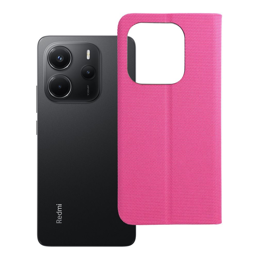 Läppäsuojakuori Xiaomi Redmi NOTE 14 4G (GLOBAL - 164,84mm x 78,15mm x 8,16mm):lle Sensitive Book vaaleanpunainen