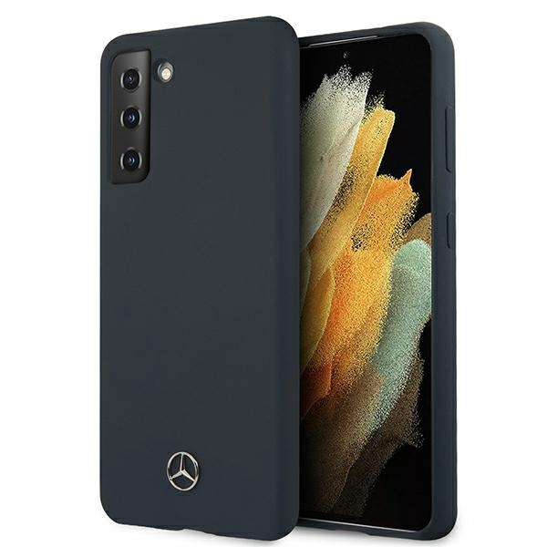 Mercedes Silikoni Line kotelo Samsung Galaxy S21 - sininen