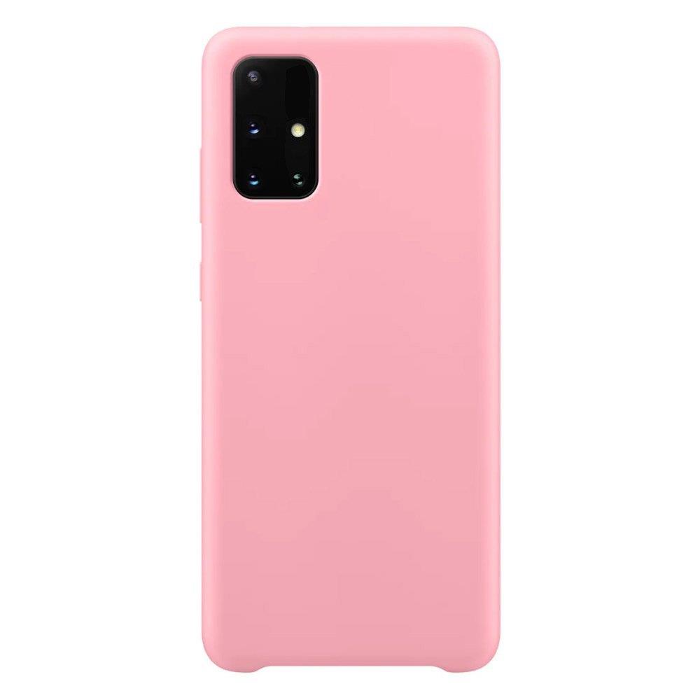Silikonikotelo Pehmeä joustava kumisuojus Samsung Galaxy A72 4G vaaleanpunainen vaaleanpunainen