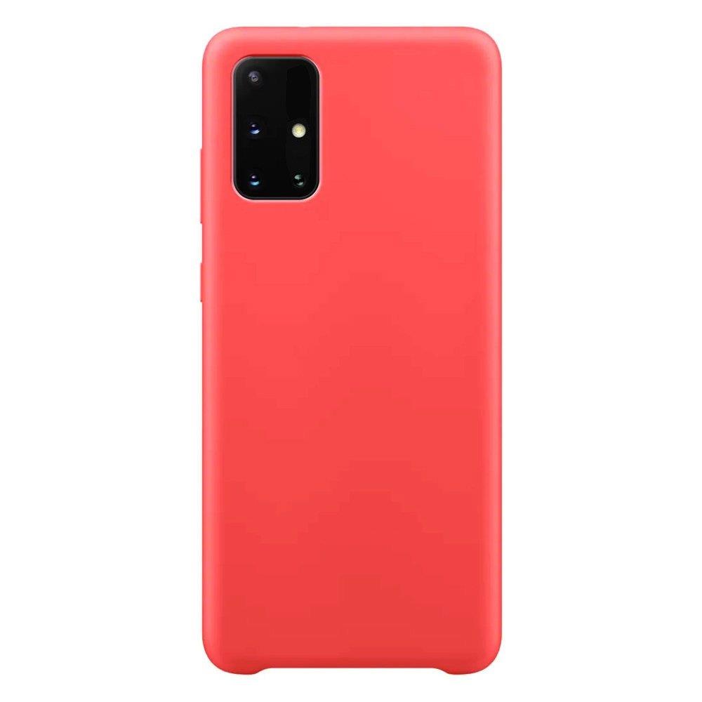 Silikonikotelo Pehmeä joustava kumisuojus Samsung Galaxy A72 4G punainen