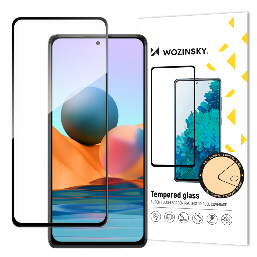 Wozinsky Super kestävä täysi liima koko näytön karkaistu lasi kehyksen kanssa asia ystävällinen Xiaomi Redmi Note 12 Pro+ / Note 12 Pro / Note 12 5G / Note 12 / Xiaomi Redmi Note 10 Pro / Xiaomi 12T / 12 T Pro / Mi 11i / Mi 11T / Mi 11T Pro / Mi 11T Pro / POCO F3 / POCO X5 5G