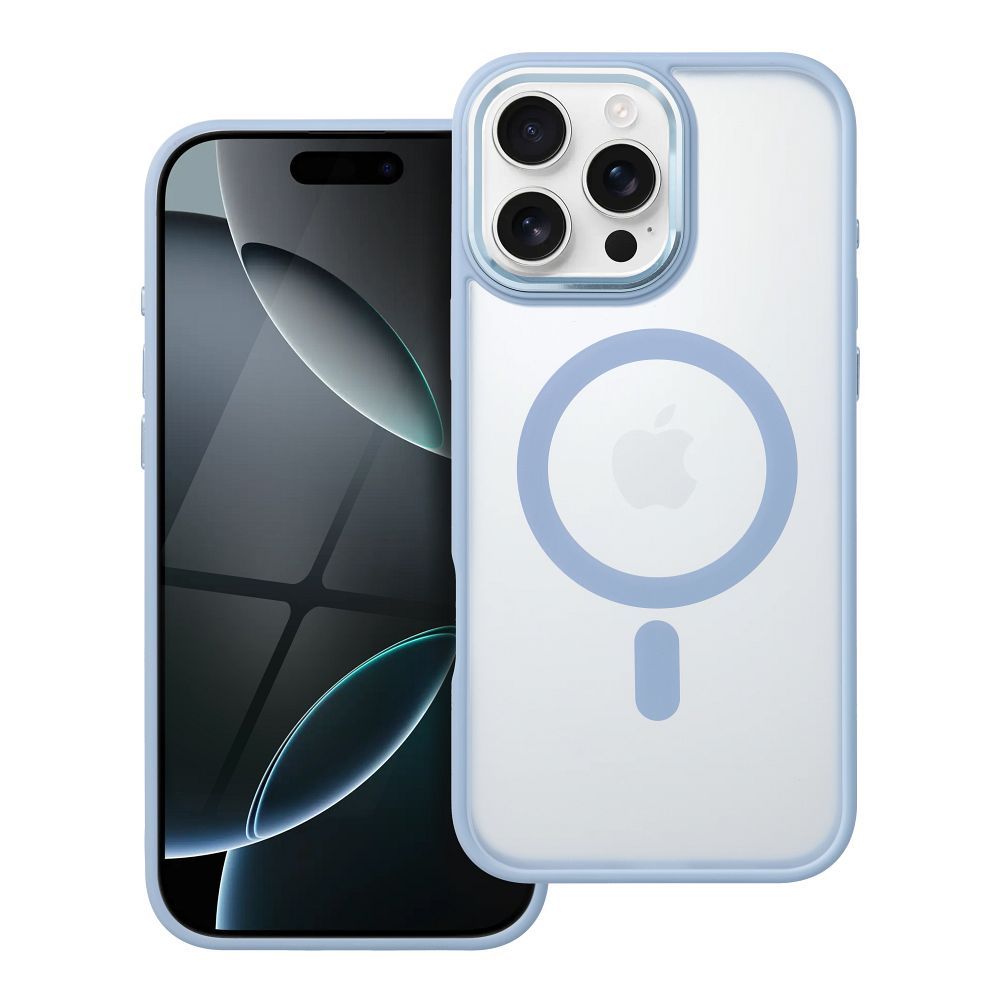Suojakuori iPhone 16 PRO MAX:lle Full Matte Mag Cover yhteensopiva MagSafe sininen