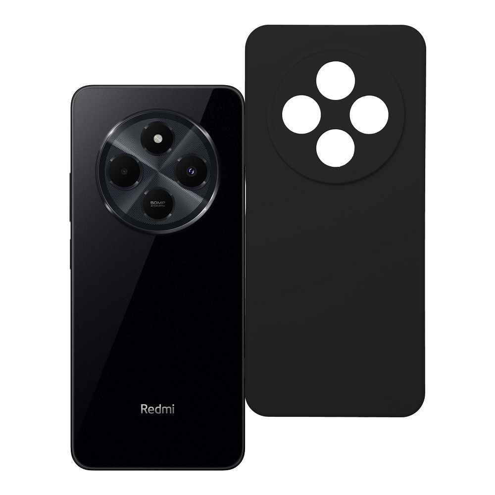 Silikoninen suojakuori Xiaomi Redmi 14C musta