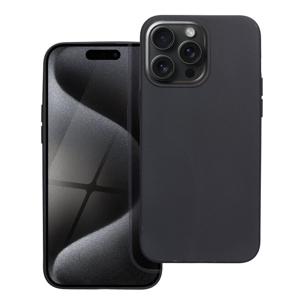 Matta musta Suojakuori iPhone 15 PRO:lle