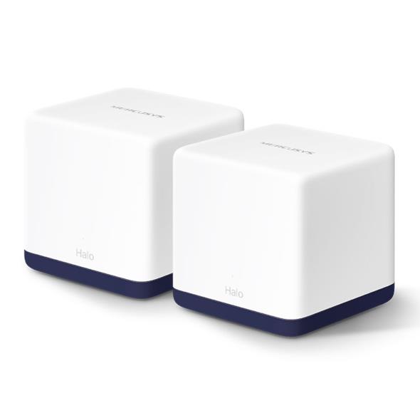 Langaton reititin MERCUSYS, 2 kpl, 1900 Mbps, Mesh, 3 LAN/WAN-porttia, HALOH50G (2-PACK)