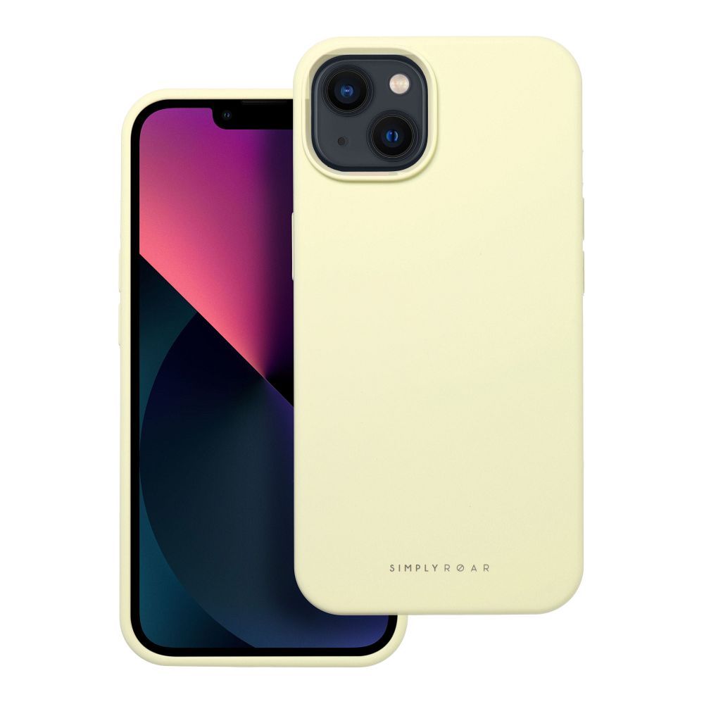 ROAR CLOUD SKIN -suojakuori iPhone 13 vaaleankeltainen