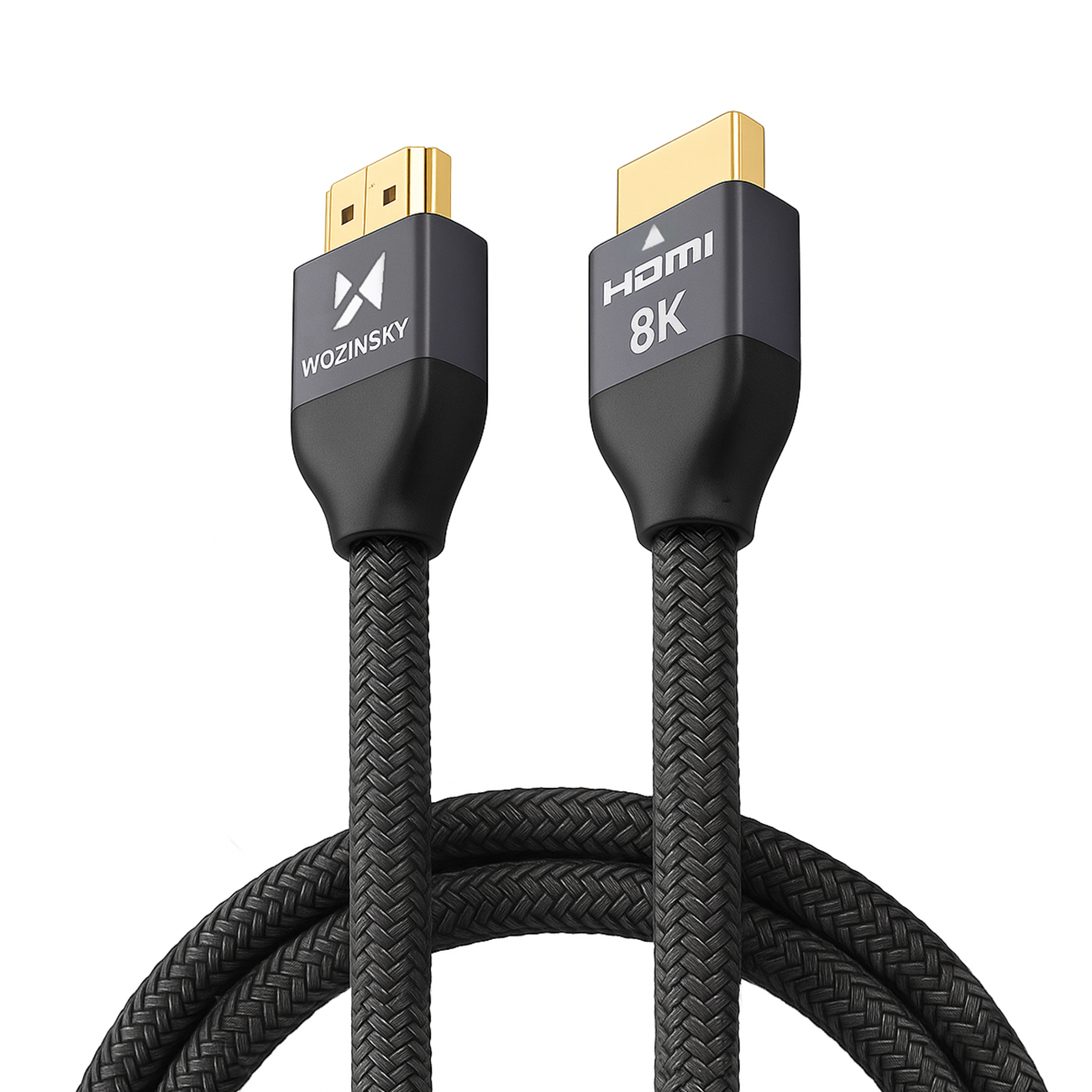 Wozinsky HDMI 2.1 -kaapeli 8K 60 Hz 48 Gbps / 4K 120 Hz / 2K 144 Hz 2 m hopea (WHDMI-20)