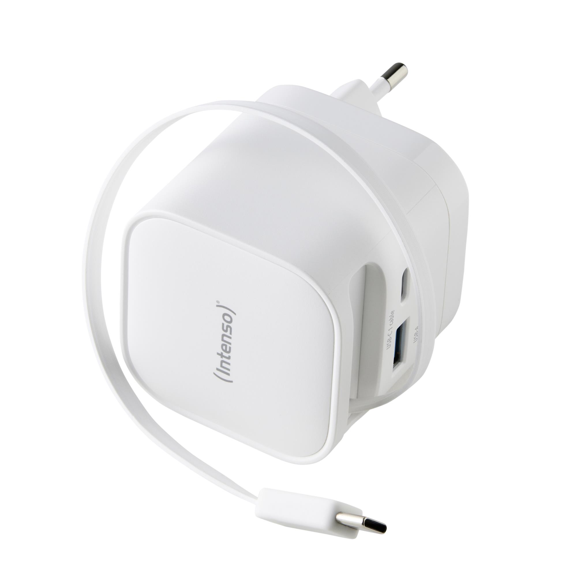 Verkkolaturi 1x USB-A / 1x USB-C musta Intenso 7806522