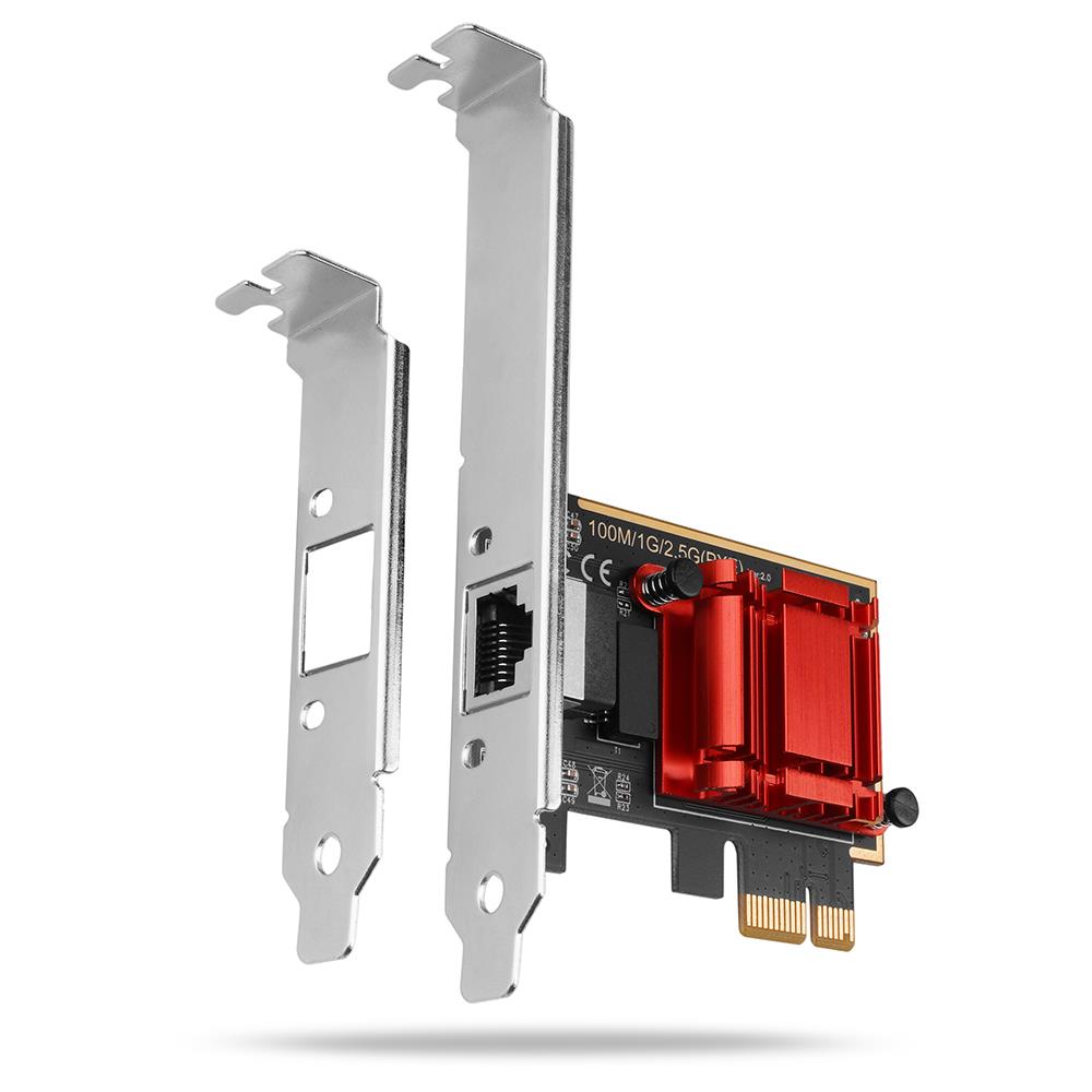 Axagon PCIe-verkkokortti 2,5GbE 1-porttinen SP&LP PCEE-G25