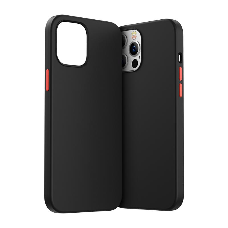Joyroom Color Series kotelo iPhone 12 Pro Max musta (JR-BP800)