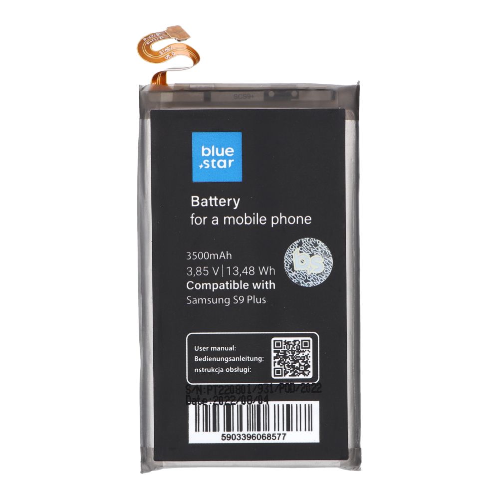 Akku Samsung S9 Plus:lle 3500 mAh Blue Star Premium