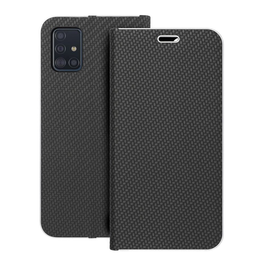 Flip-suojakuori Samsung A51:lle Luna Book Carbon musta