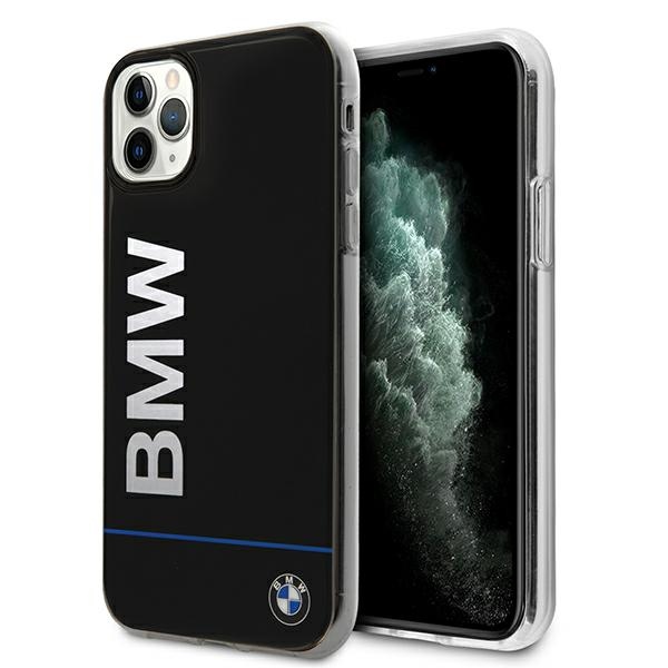 BMW Signature painettu logo kotelo iPhone 11 Pro Max - musta