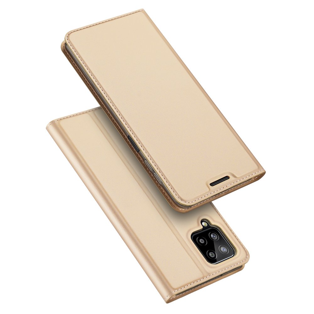 Dux Ducis Skin Pro Kirjahylly tyyppi tapauksessa Samsung Galaxy A22 4G kultainen