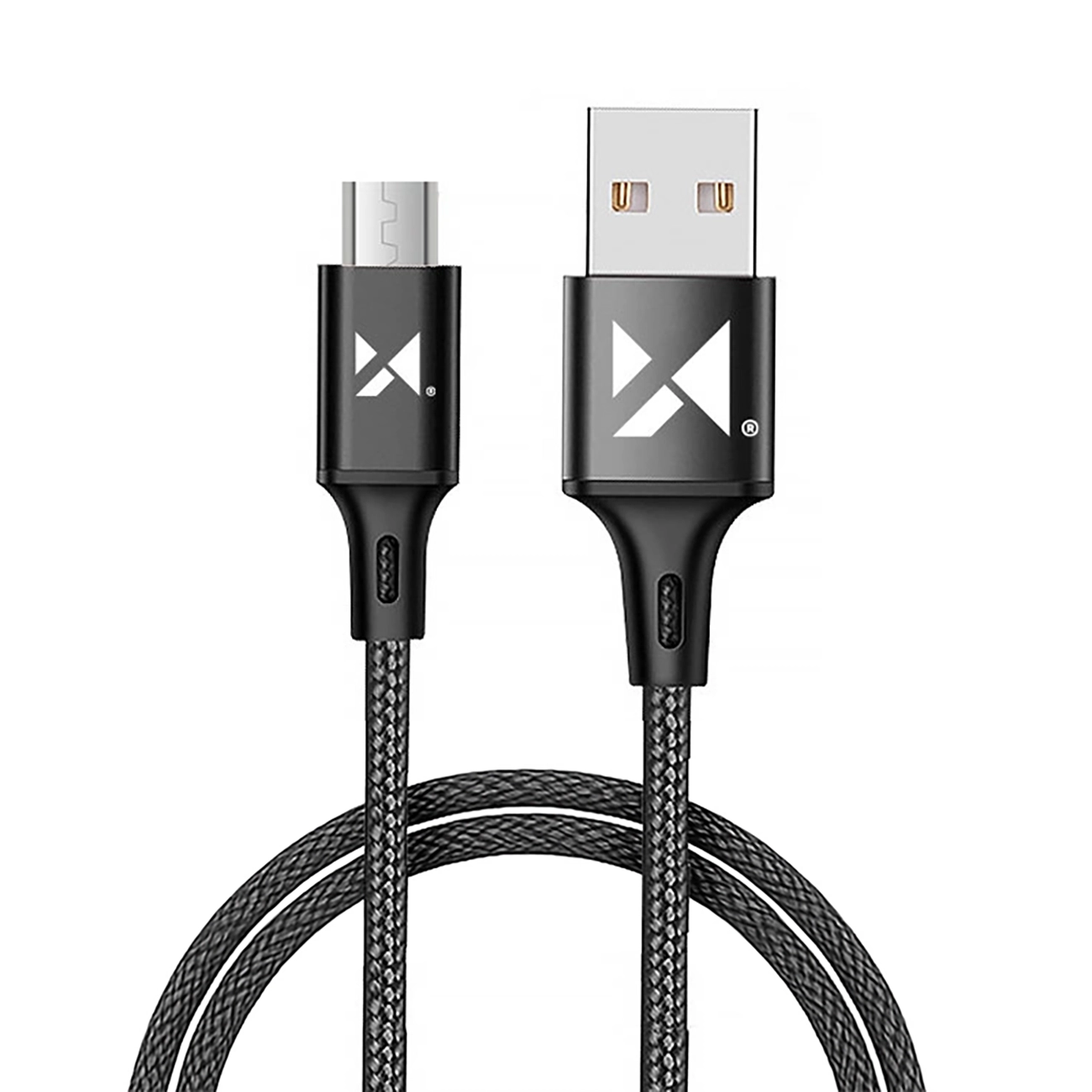 Wozinsky Kaapeli USB - microUSB 2,4A 1m musta (WUC-M1B)