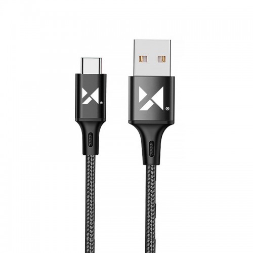 USB-kaapeli Wozinsky WUC-C1B musta Type-C 100cm