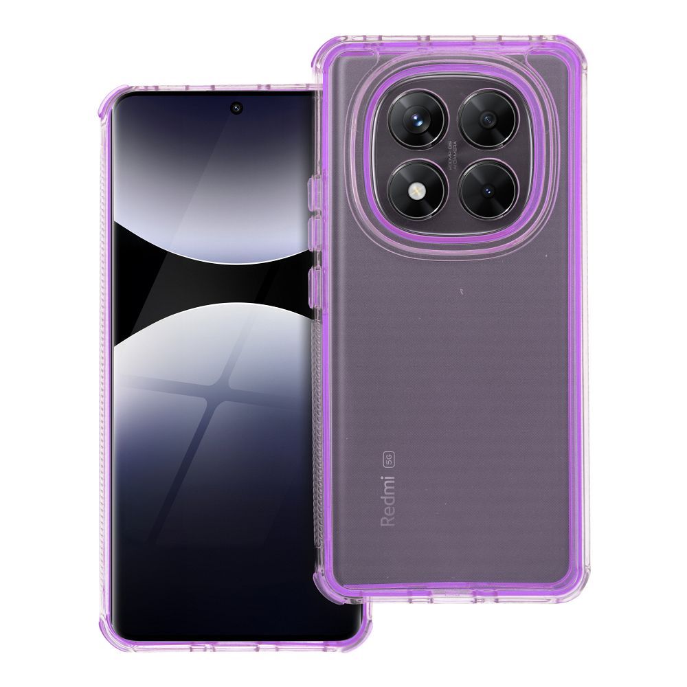 Suojakuori Xiaomi Redmi Note 14 PRO 5G / 14 PRO PLUS 5G:lle Matrix Clear vaaleanvioletti