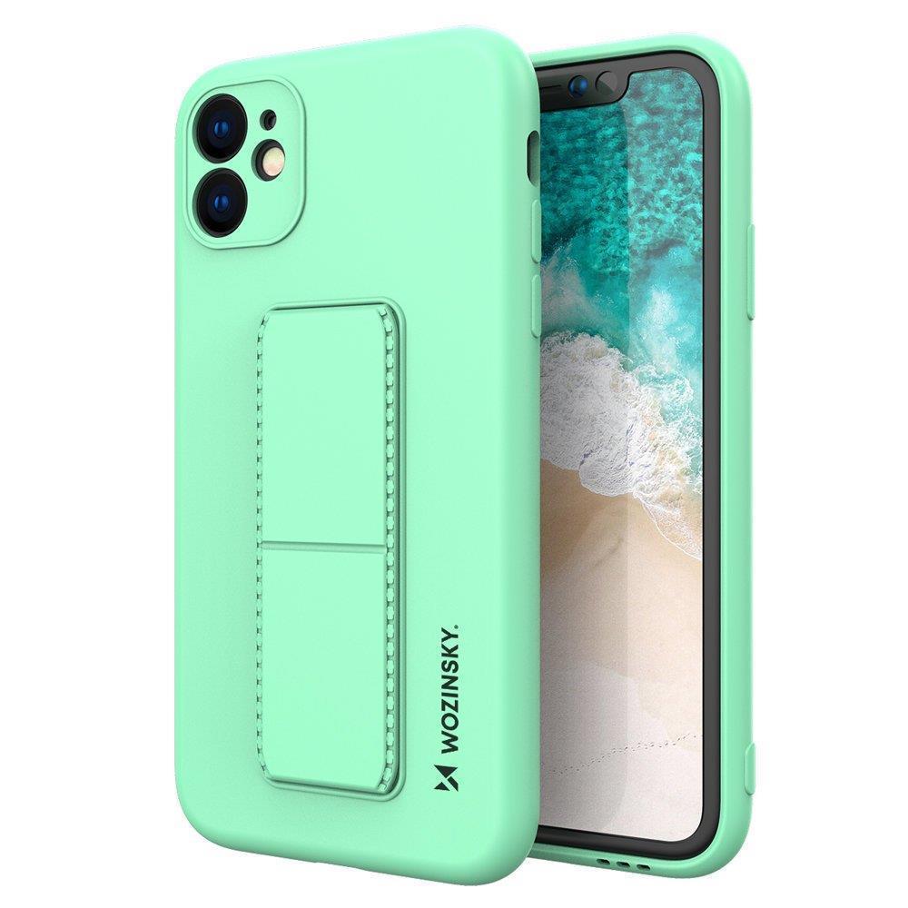 Wozinsky Kickstand Case silikoni tapauksessa jalusta Samsung Galaxy A72 4G mint