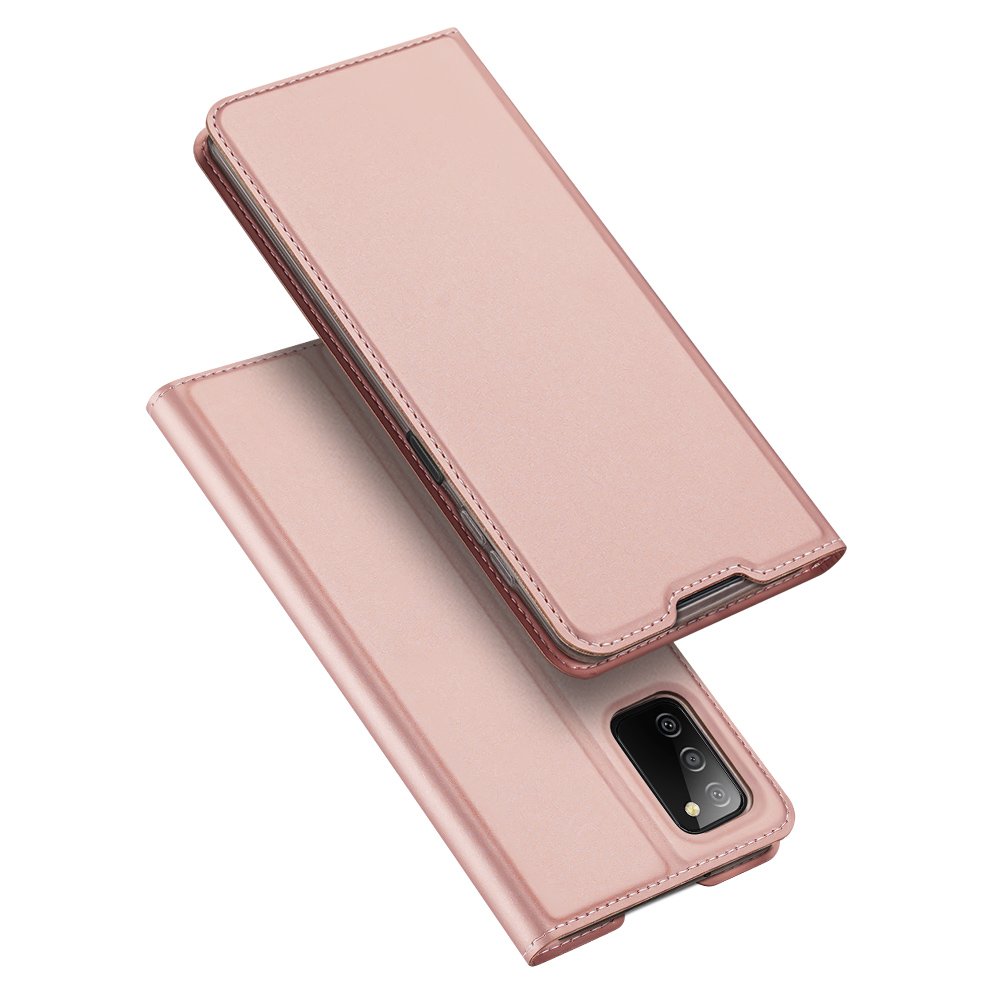 Dux Ducis Skin Pro Kirjahylly tyyppi tapauksessa Samsung Galaxy A03s vaaleanpunainen
