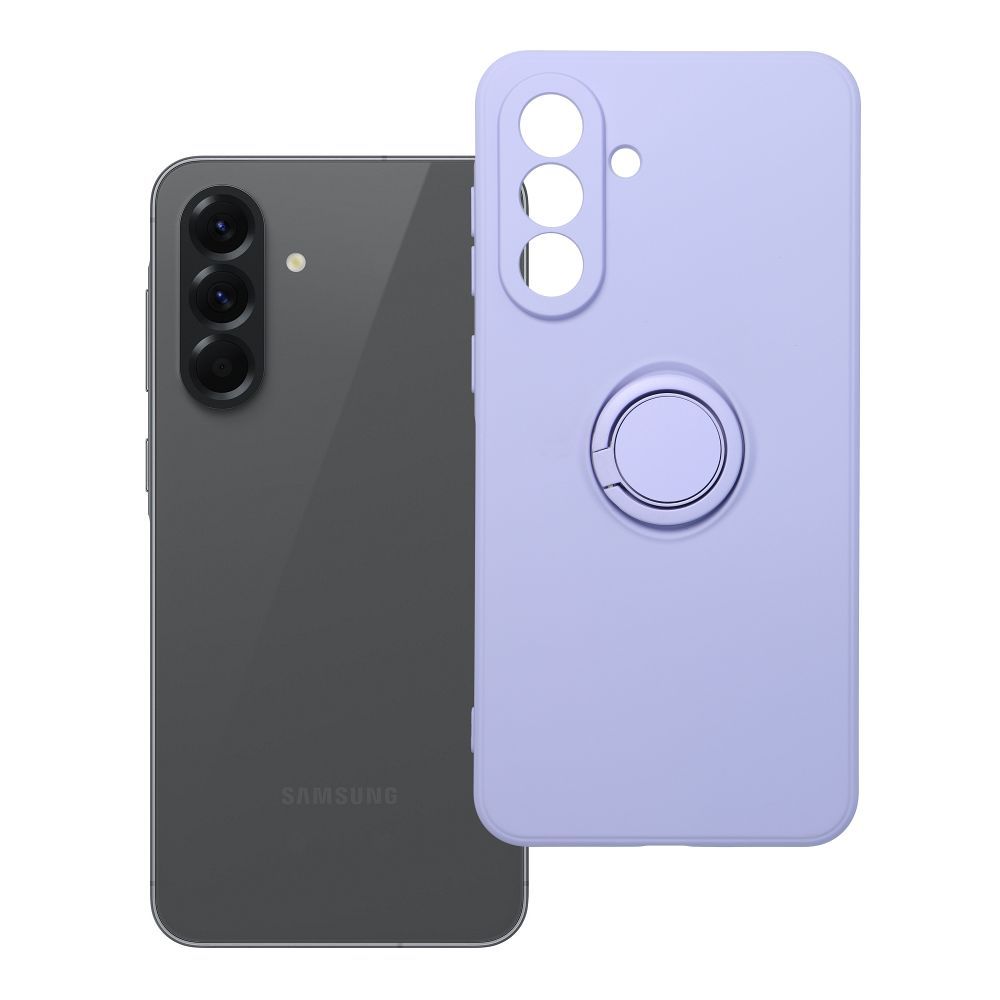 Silikoninen Suojakuori Renkaalla Samsung A56 5G:lle violetti