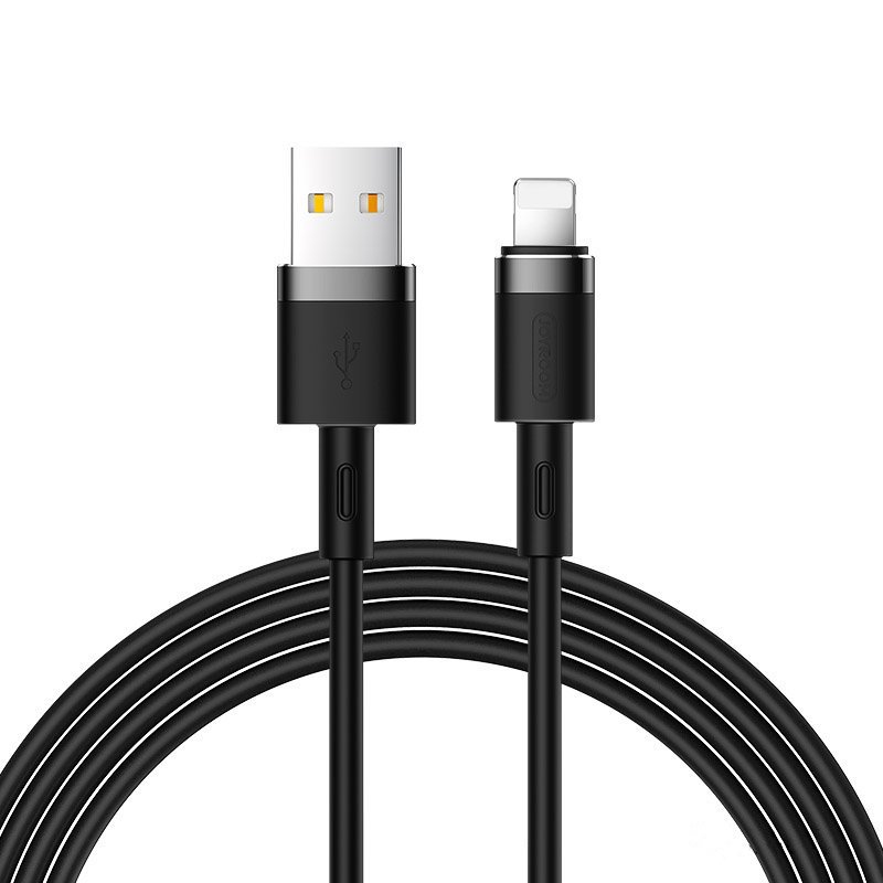 Joyroom Liquid Silicone Data Cable N2 USB-A / Lightning 2.4A 1.2m - musta