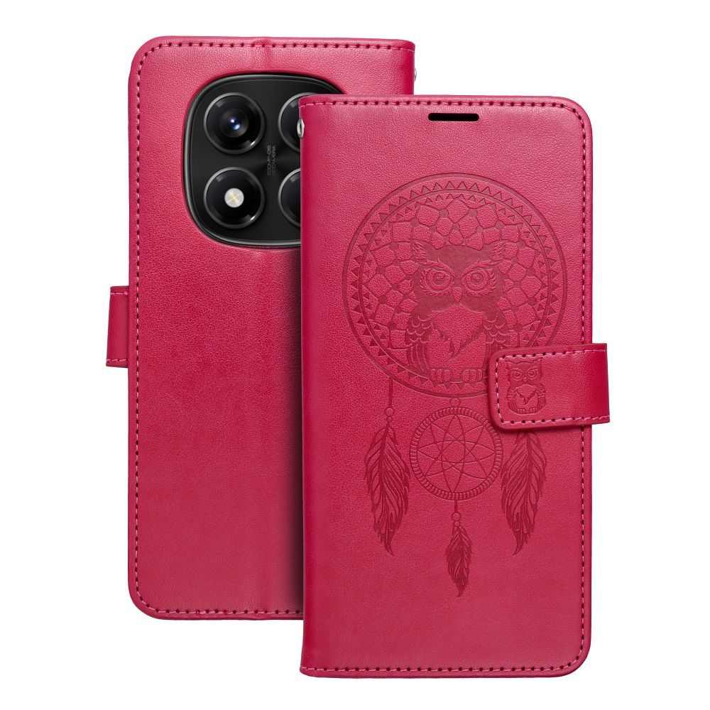 MEZZO kirjakotelo XIAOMI Redmi Note 14 PRO 4G:lle unisuodatin magenta