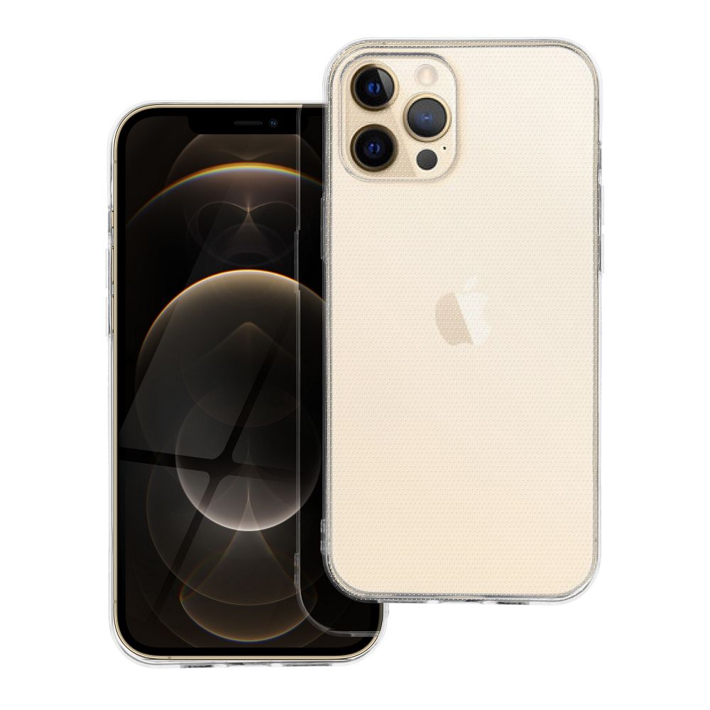 Läpinäkyvä Suojakuori iPhone 12 PRO MAX:lle 2 mm (kameransuoja)