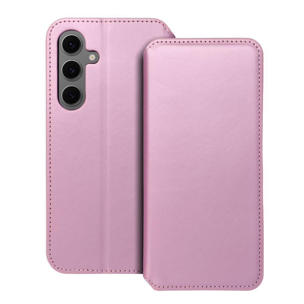 Dual Pocket Book Läppäsuojakuori Samsung S24 FE vaaleanpunainen