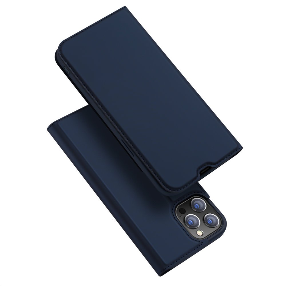 Dux Ducis Skin Pro kirjahylly tyyppinen kotelo iPhone 13 Pro Max sininen