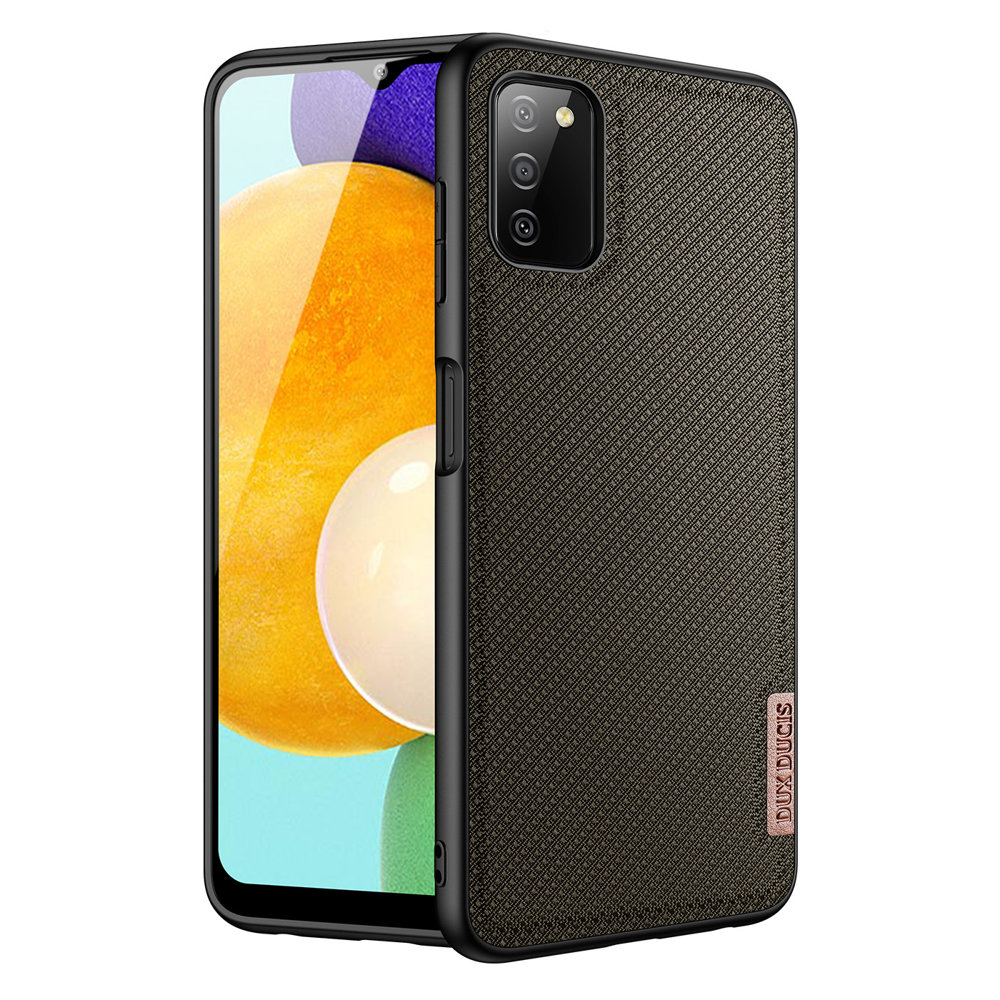 Dux Ducis Fino kotelo päällystetty nylon materiaalia Samsung Galaxy A03s vihreä