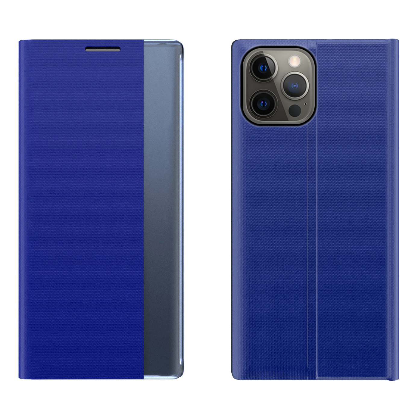 Sleep Case Kirjahylly Tyyppi Kotelo Smart ikkuna iPhone 13 Pro sininen