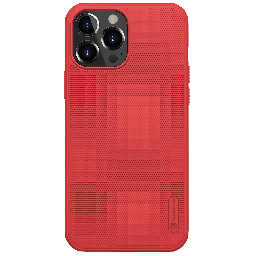 Nillkin Super Frosted Shield Pro suojakuori laitteelle iPhone 13 Pro Max, kestävä, punainen