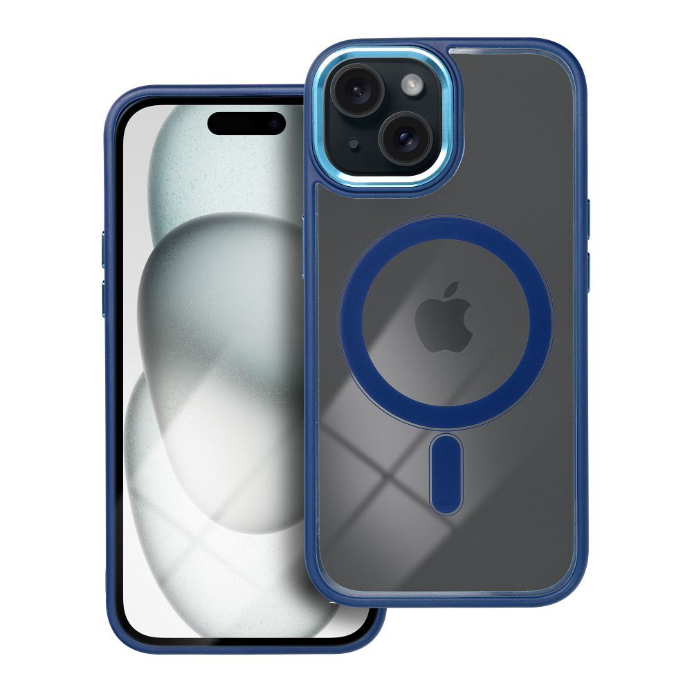 Suojakuori iPhone 15:lle Color Edge Mag Cover yhteensopiva MagSafe sininen