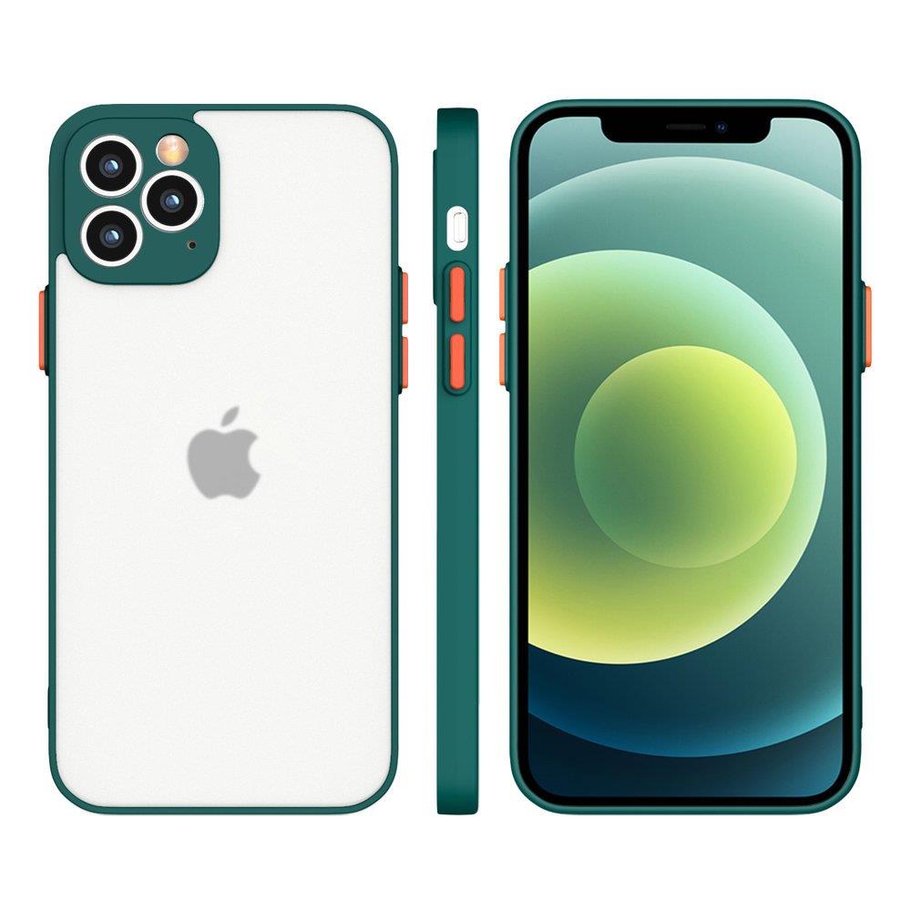 Milky Case silikoni joustava läpikuultava tapauksessa Samsung Galaxy A72 4G tummanvihreä