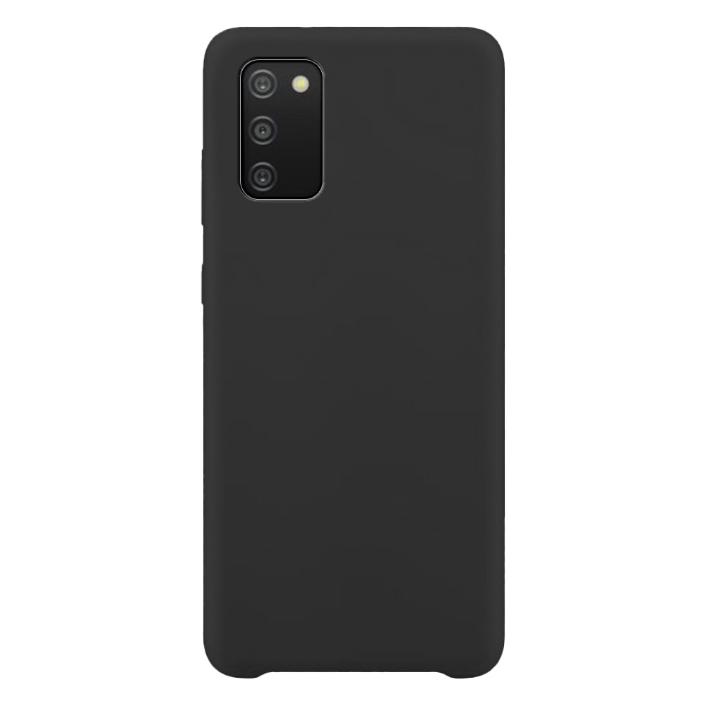 Silikonikotelo Pehmeä joustava kumisuojus Samsung Galaxy A03s musta