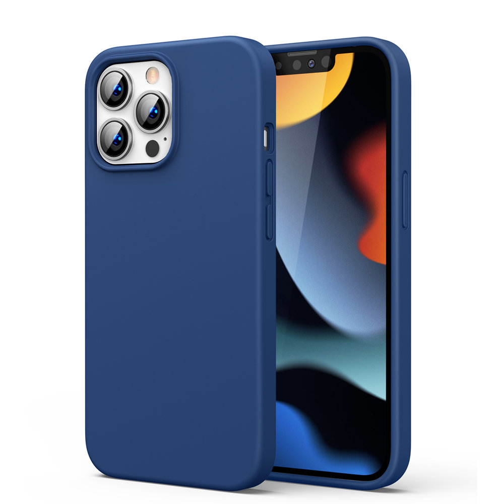 Ugreen Protective Silicone Case joustava silikoninen suojakuori iPhone 13 Pro:lle, sininen