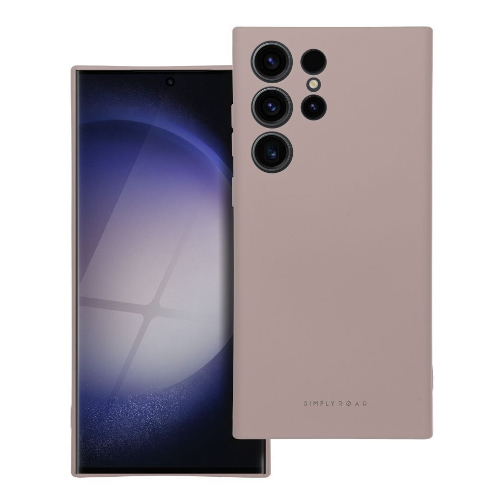 ROAR Space Suojakuori Samsung S23 Ultralle puuteriinen vaaleanpunainen