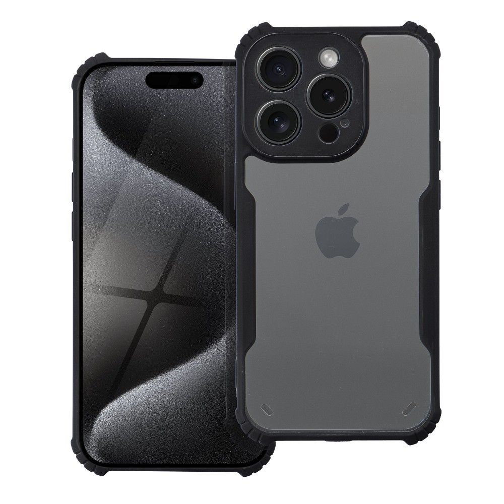 Suojakuori iPhone 15 PLUS:lle Anti-Drop musta