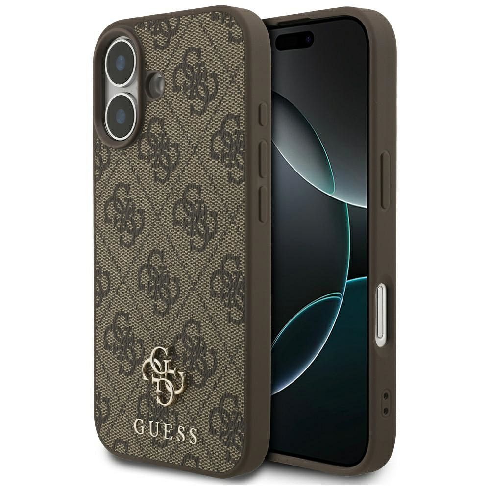 GUESS 4G Small Classic Logo MagSafe -suojakuori iPhone 17 - ruskea