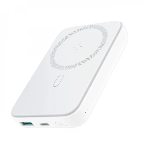 Joyroom JR-W020 20W MagSafe 10000 mAh magneettinen varavirtalähde, valkoinen
