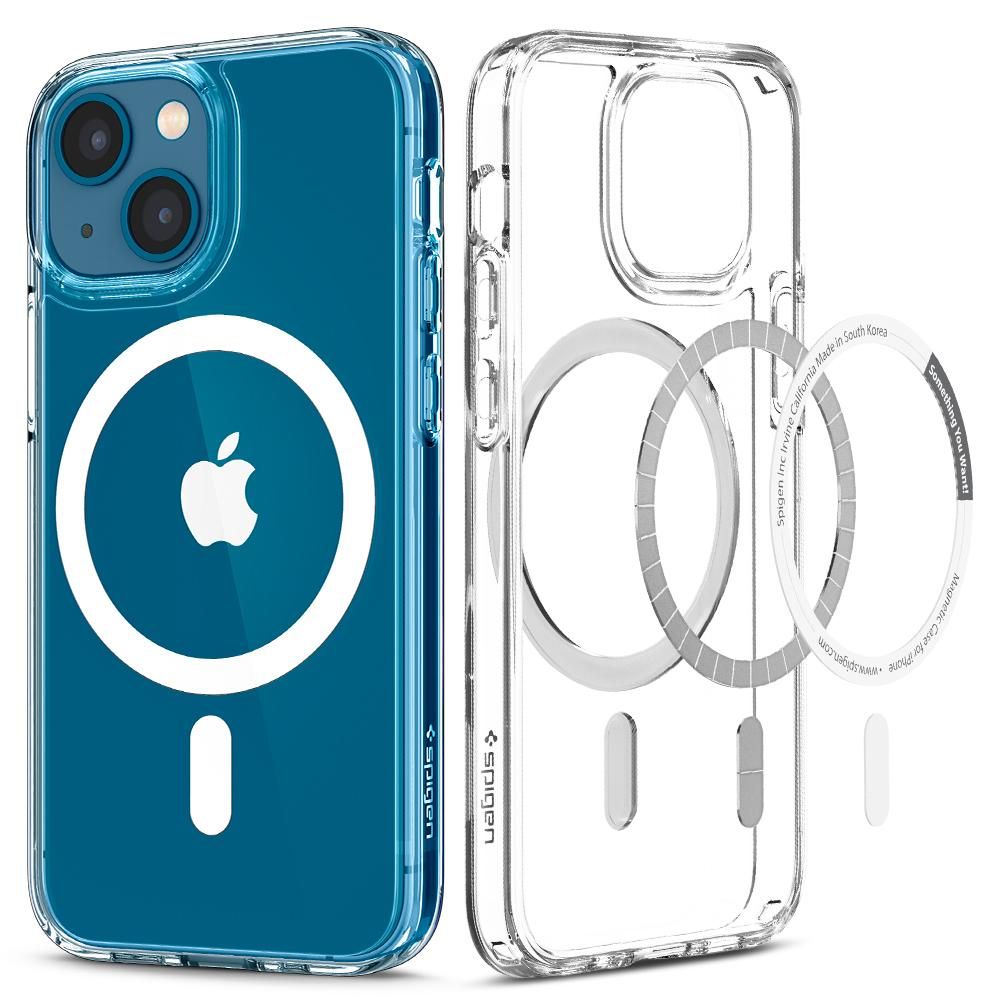 Spigen Ultra Hybrid Mag -kotelo MagSafella iPhone 13:lle - Valkoinen