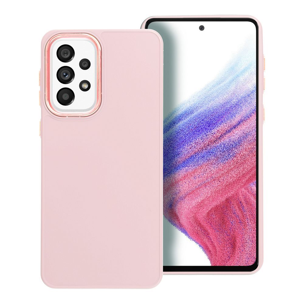 Frame Suojakuori Samsung A33 5G puuterinvaaleanpunainen