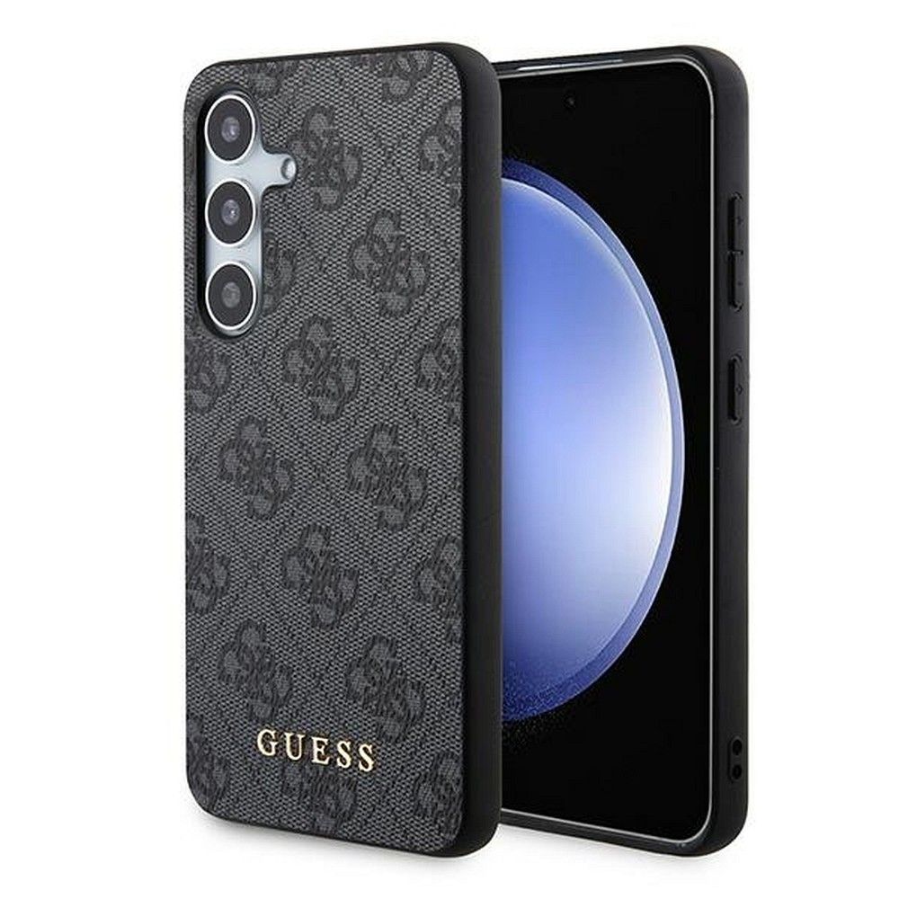 Guess Suojakuori Samsung Galaxy A35:lle GUOHCSA35G4GFGR (PU 4G Classic Metal Logo) musta