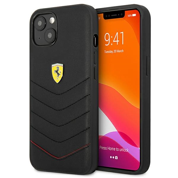 Ferrari FEHCP13SRQUK iPhone 13 mini 5.4" musta/musta kovakotelo Off Track tikattu