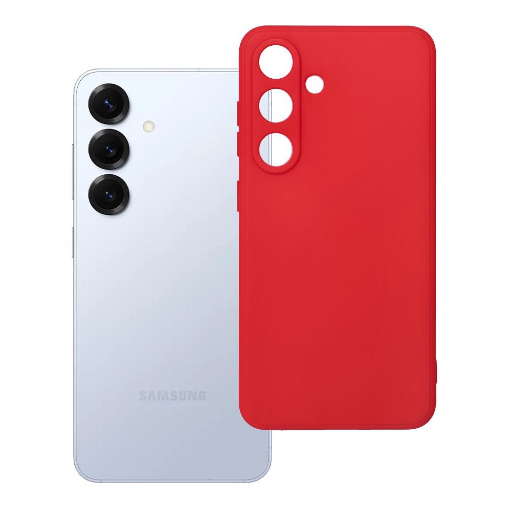 Pehmeä suojakuori Samsung S25 punainen